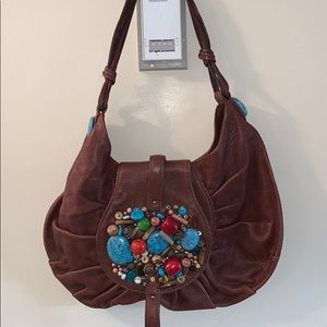 Gorgeous G by Cole Haan beaded leather bag. Real